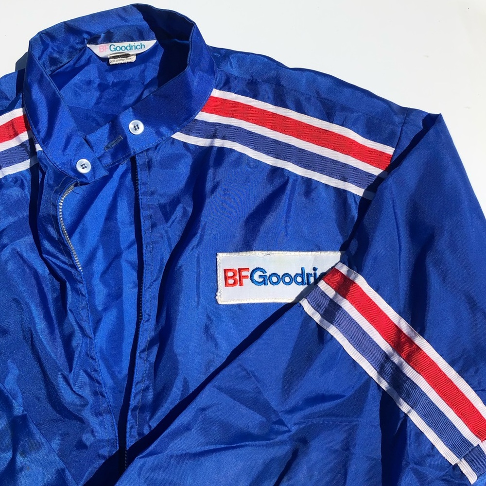Vintage BF Goodrich Nylon Lightweight Jacket Windbreaker Blue
